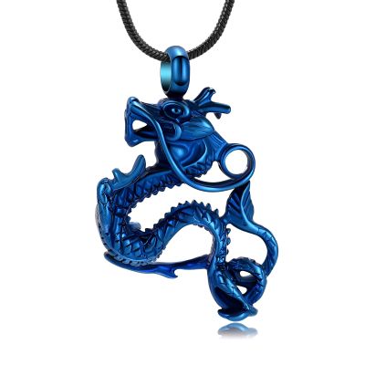 AIWENXI Dragon Urn Necklace for Ashes Cremation Jewelry for Women Men Stainless Steel Memorial Necklaces Ash Holder for Human Pets Keepsake Jewelry for Loved Ones with Fill Tool