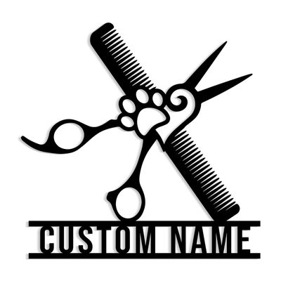 Custom Dog Metal Signs - Dog Monograms, Dog Tags, Personalized Dog Lovers Name Signs Home Decor - Ideal for Home Decor and Gifts (Style-3)