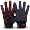 EFAH SPORTS Baseball Batting Gloves for Youth Adult Mens Kids Boys Padded Comfortable Softball Batting Gloves with Super Grip Finger Fit Palms (RED, Youth Medium) view 1