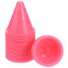 M METERXITY 25 Pack Agility Field Marker - Sports Cones Traffic Markers with Hole, Apply to Roller Skating/Bicycle Training Exercise (Pink) view 4