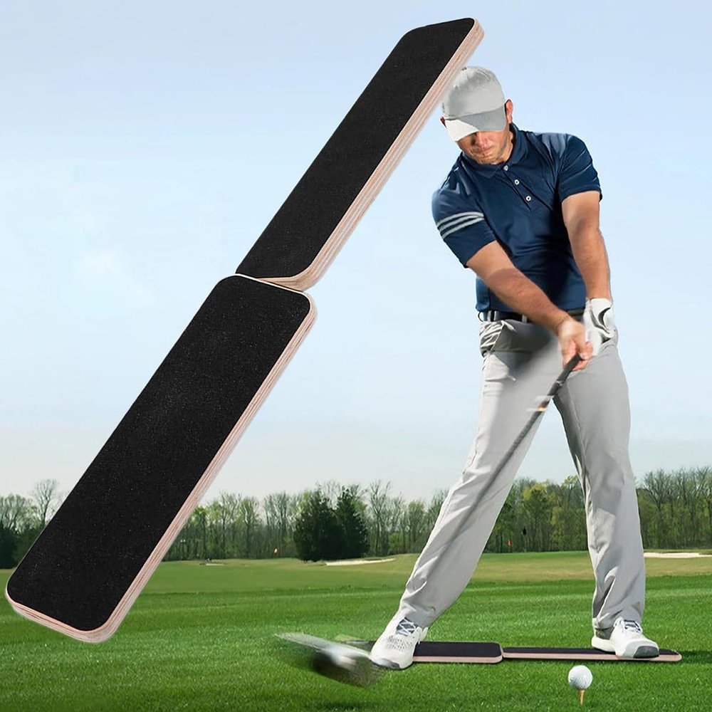 Golf Center of Gravity Transfer Board, Golf Swing Trainer Aid, Golf Chipping Plate, Increase Swing Speed, Perfect Golf Beginner Practice Equipment