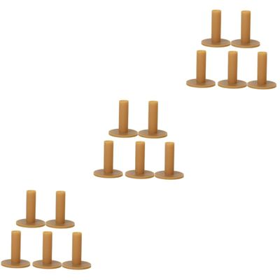 Sosoport 3sets Essential Golf Accessory 80mm Coffee Rubber Tees Winter-Friendly No Flyaways Easy to Use 5pcs*3