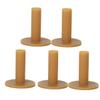 Sosoport 3sets Essential Golf Accessory 80mm Coffee Rubber Tees Winter-Friendly No Flyaways Easy to Use 5pcs*3 view 3