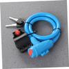 Yardwe Colorful Cable Bike Lock Theft Chain Lock for Bicycles Mountain Bikes and Atvs Weather Scratch Resistant Convenient Blue Design view 3