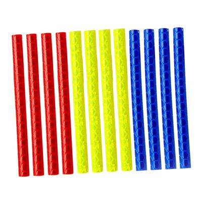 Yardwe 3 Packs x 12pcs Reflective Wheel Spokes Bike Reflectors Reflective Warning Strip Tube Safety Tape for Cycling