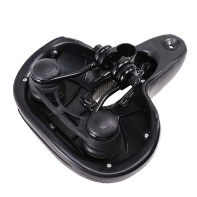 Yardwe Elastic Sponge Bike Seat Comfortable Wide Padded Saddle for Mountain Bike Outdoor Cycling Breathable Design High Density Easy Installation Black