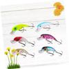 Yardwe 6pcs Reflective Simulation Fishing Lures Fish Shape Lure Bait for Fishing Contestants Random Color view 2