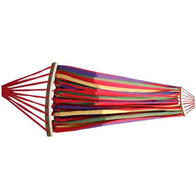 Yardwe Rollover Camping Hammock Portable Swing Chair Rainbow Canvas Parachute Cloth Easy Fold