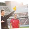 Yardwe 6pcs Soccer Rugby Penalty Flag Professional Sports Referee Props Football Game Accessory Bright and Durable view 2