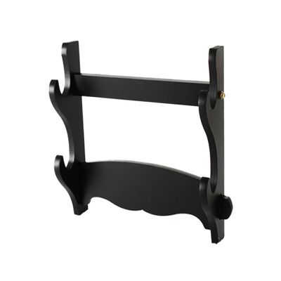 Yardwe Solid Wood Stand 2 Layer Wall Mount Display Rack Storage Display Sword Mount