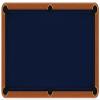 Accuplay Worsted Fast Speed Pre Cut Pool Table Felt - Billiard Cloth Navy for 9' Table view 3
