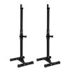 AmNooL Adjustable Weight Stand, Squat Rack with 2 Single Stands, Professional Fitness Equipment for Home view 1