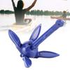 Akozon Grapnel Folding Anchor, Foldable Anchor Aluminum Alloy Grapnels Docking Hardware for Marine Yacht Kayak Canoes view 4