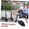 Happyyami 2pcs Portable Parking Scooter Stand Scooter Holder for Easy Use Garage Office Simple Design Convenient Storage No Tools Required view 3
