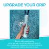 Strawberries and Cream Tennis Tape & Dampener Set - 2 Tacky 45 Long x 0.98 Wide Racket Handle Overgrips & 1 Matching Ping Dampener, Turquoise Anneliese Pattern view 2