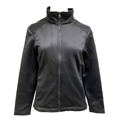 UniqGarb Ice Figure Skating Warm polar Fleece Jackets Ice Skating Jacket for Girls and Women Black Skate Jacket AL