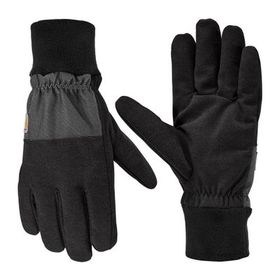 Carhartt Men's Thermal Lined Fleece Cuff Glove, Black Steel, Medium