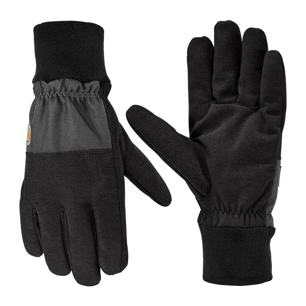 Carhartt Men's Thermal Lined Fleece Cuff Glove, Black Steel, Medium
