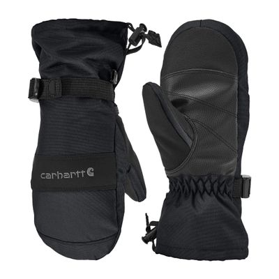 Carhartt Kid's GL0845J Junior Waterproof Insulated Gauntlet Mitt - X-Large - Black