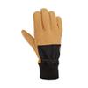 Carhartt Men's GL0844M Thermal-Lined Fleece Cuff Glove - Small - Black/Barley view 2