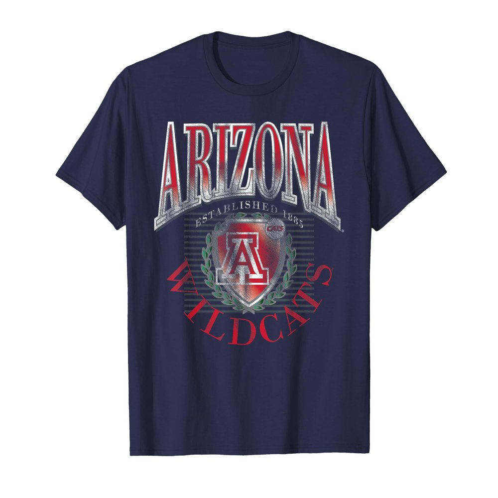 Arizona Wildcats Vintage Emblem 90's Navy Blue T-Shirt