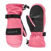 Carhartt Kid's GL0845J Junior Waterproof Insulated Gauntlet Mitt - Large - Pink Lemonade/Black view 1