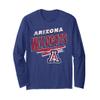 Arizona Wildcats Vintage Distress 90's Navy Blue Long Sleeve T-Shirt view 1