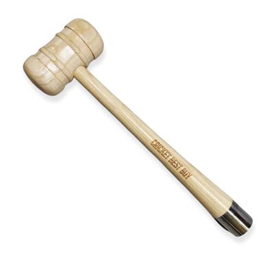 Bratla Cricket Bat Mallet & Cone Combo - Wooden Hammer for Effective Bat Knocking and Rubber Grip Application - Essential Cricket Accessories for Cricket Bat