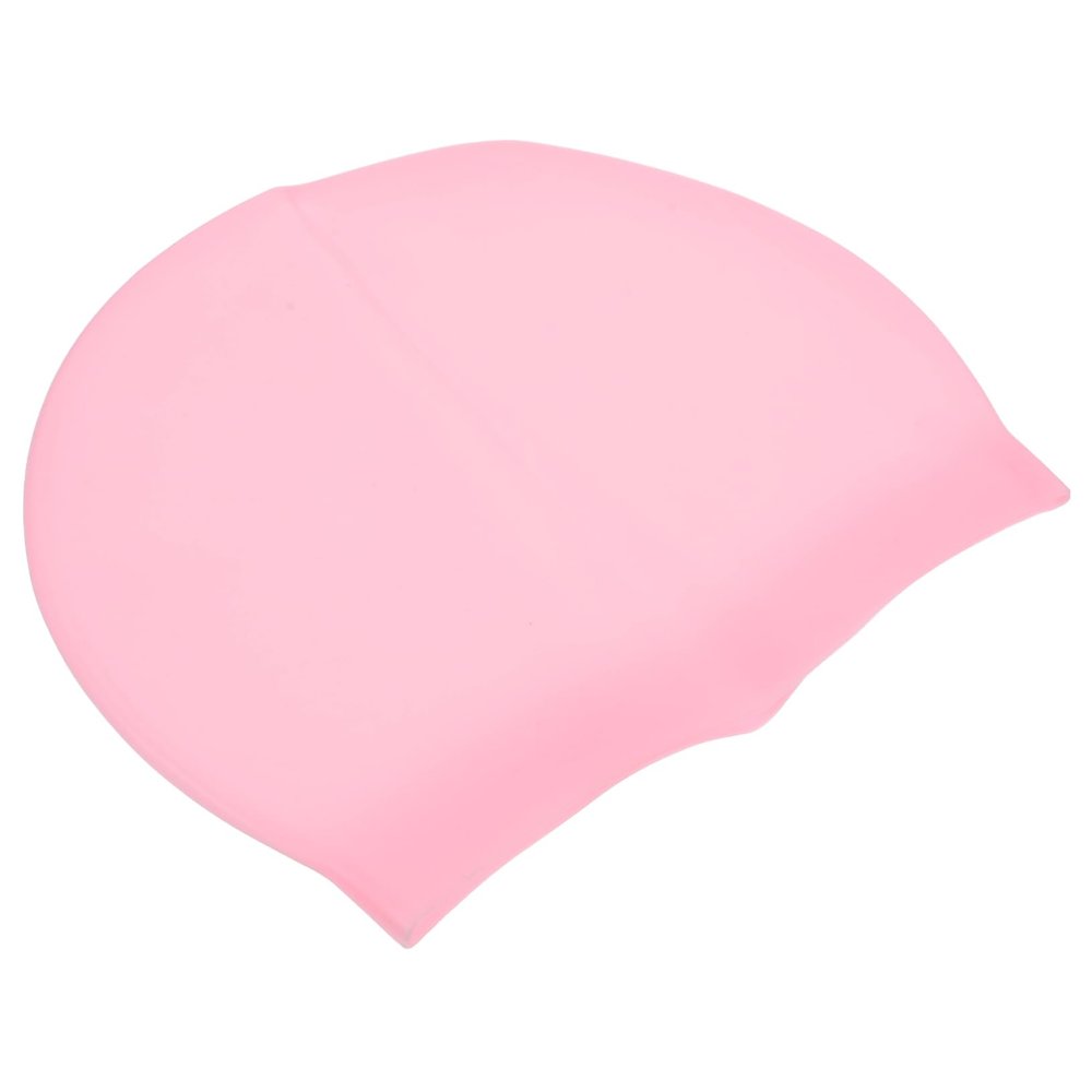 Happyyami Colored Silicone Swim Cap for Adults Flexible Non- Design for Thick Curly Hair Swimming Hat for Men and Women