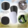 BOXOB Soccer Shin Guards (Medium, Blue, Black) - 2 Pair Mini Shin Pads for Men Women Youth Kids - Compact, Lightweight, Anti-Slip, Protective Football Equipment view 4
