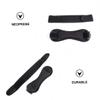 Healeved 3pairs Sports Patella Strap for Knee Support Neoprene Knee Belt for Running Hiking Basketball and Gym Activities Unisex Design Black view 3