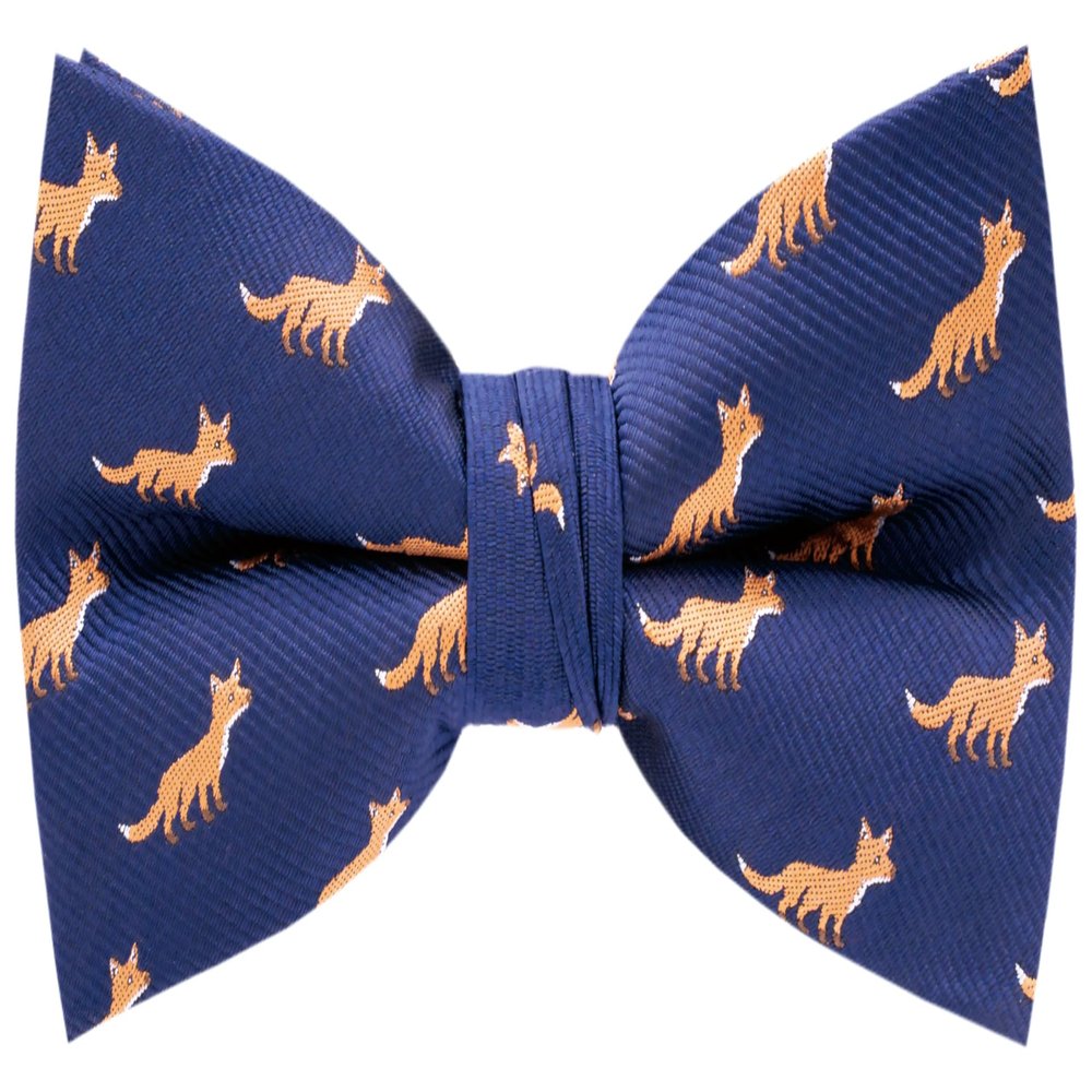 Carahere Mens Bow Tie Handmade Pre-Tied Fun Pattern Bow Ties for Men Light Orange