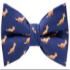 Carahere Mens Bow Tie Handmade Pre-Tied Fun Pattern Bow Ties for Men Light Orange view 1