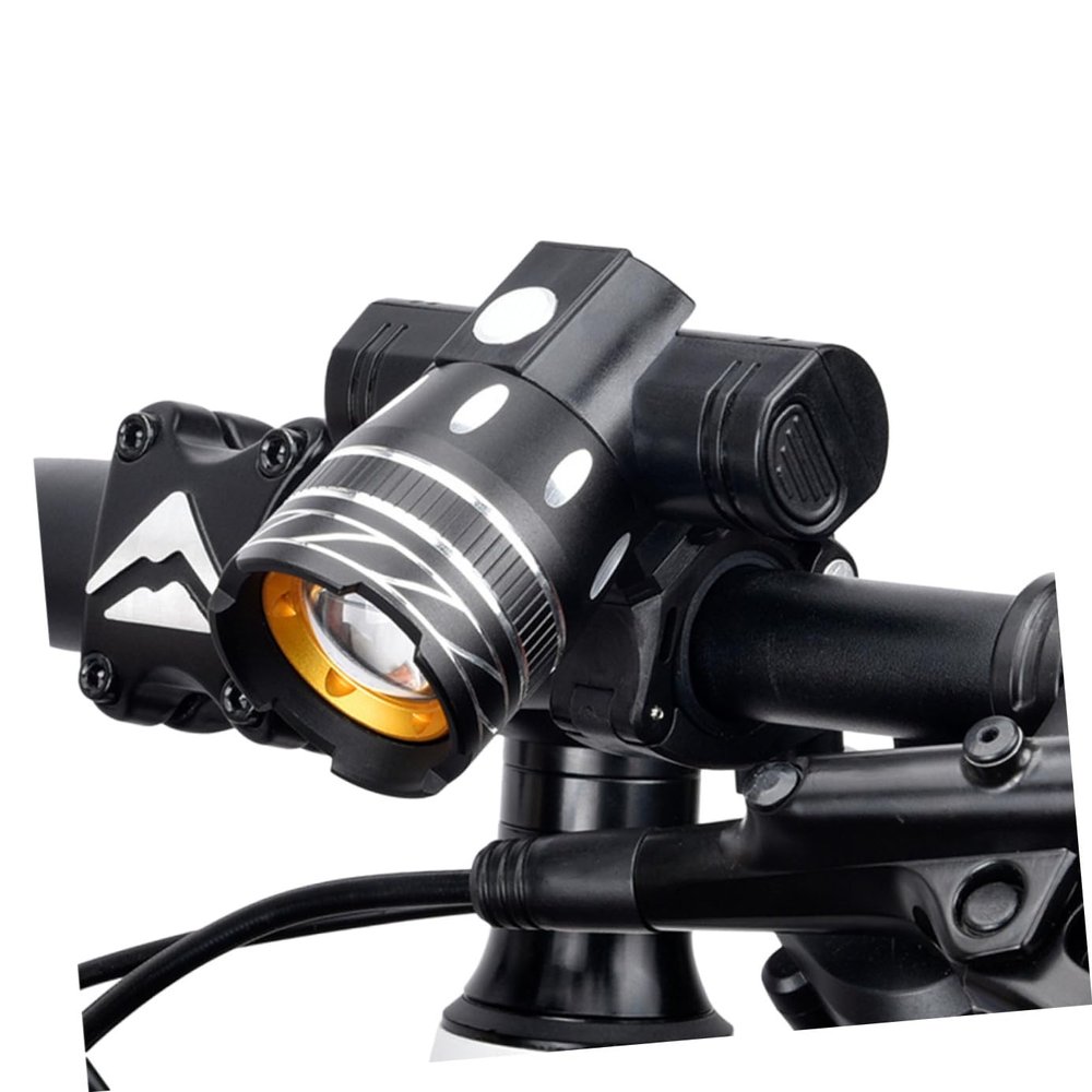 Yardwe USB Rechargeable Mountain Bike Front Light Led Headlight for Night Riding Light Modes Construction for Cycling and Camping