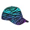 BREAUX Purple Blue Green Camouflage Zebra Stripes Fashion Casual Sun Hat Women's Baseball Cap Men's Adjustable Sun Hat, Unisex Baseball Cap view 3