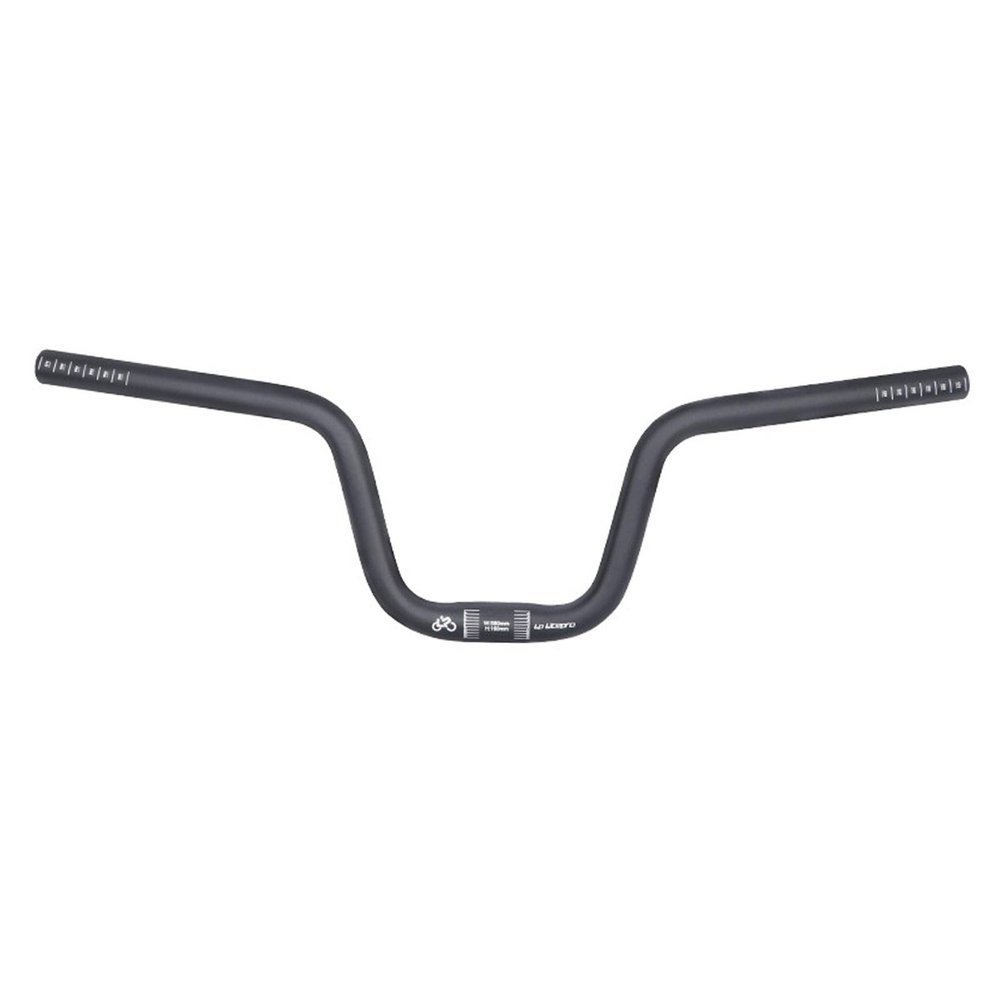 Lightweight Mountain Bike Handlebar, Down Hill DH Extra Long Riser Bar, High Handle Bars 25.4mm, 25.4x580mm