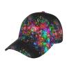 BREAUX Bright Beautiful Colorful Art Fashion Curved Brim Baseball Cap, Trendy Baseball Cap, Casual Adjustable Men's and Women's Hats