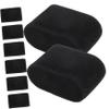 Amosfun 16pcs Black Flannelette Jewelry Display Pillow for Bracelets Bangles and Watches Soft and Lightweight Chain Holder Organizer for Accessory Storage view 1