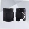 Yardwe 2pcs Ankle Straps D-Ring Leg Strength Training Belt for Gym Cable Machines Exercises view 2