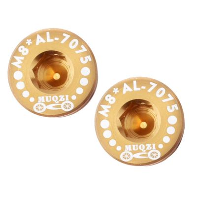 Aymzbd Bike Bottom Bracket Screw Set - Crank Bolt for Bicycles, Golden