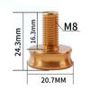 Aymzbd Bike Bottom Bracket Screw Set - Crank Bolt for Bicycles, Golden view 2