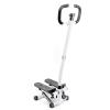 AmNooL Stair Stepper Machine with Handlebar-Mini Steppers for Exercise with 300LBS Loading Capacity, Hydraulic Fitness Stepper with LCD Monitor(Black+White)