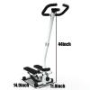 AmNooL Stair Stepper Machine with Handlebar-Mini Steppers for Exercise with 300LBS Loading Capacity, Hydraulic Fitness Stepper with LCD Monitor(Black+White) view 2