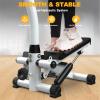 AmNooL Stair Stepper Machine with Handlebar-Mini Steppers for Exercise with 300LBS Loading Capacity, Hydraulic Fitness Stepper with LCD Monitor(Black+White) view 3