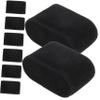 Amosfun 24pcs Black Flannelette Jewelry Display Pillows for Bracelets Bangles and Watches Soft Lightweight Chain Holders for Organizing Accessories view 1