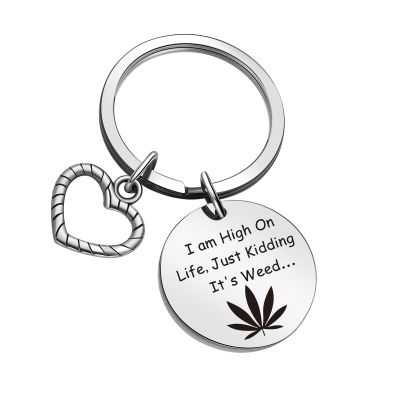 ZQEOU Weed Gifts Friendship Gift For Best Friend Jewelry Weed Stuff Weed Lover Jewelry Cousin Gift Cousin Jewelry Husband Gift Boyfriend Gift Leaf Charm Gift