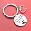 ZQEOU Weed Gifts Friendship Gift For Best Friend Jewelry Weed Stuff Weed Lover Jewelry Cousin Gift Cousin Jewelry Husband Gift Boyfriend Gift Leaf Charm Gift view 2