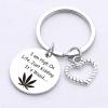 ZQEOU Weed Gifts Friendship Gift For Best Friend Jewelry Weed Stuff Weed Lover Jewelry Cousin Gift Cousin Jewelry Husband Gift Boyfriend Gift Leaf Charm Gift view 3