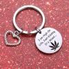 ZQEOU Weed Gifts Friendship Gift For Best Friend Jewelry Weed Stuff Weed Lover Jewelry Cousin Gift Cousin Jewelry Husband Gift Boyfriend Gift Leaf Charm Gift view 4