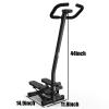 AmNooL Stair Stepper Machine with Handlebar-Mini Steppers for Exercise with 300LBS Loading Capacity, Hydraulic Fitness Stepper with LCD Monitor(Black) view 2
